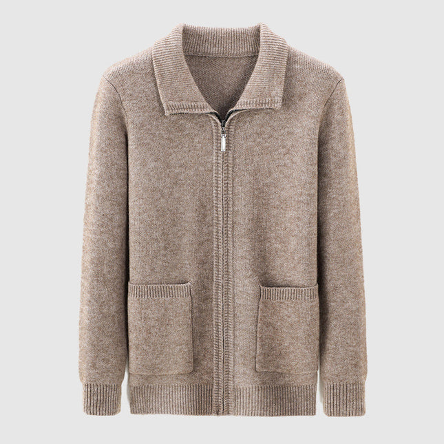 Men's Zipped Cardigan Versatile Style