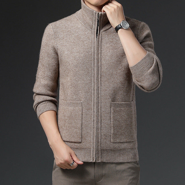 Men's Zipped Cardigan Versatile Style