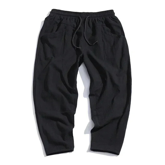 Women's Cropped Pants Linen