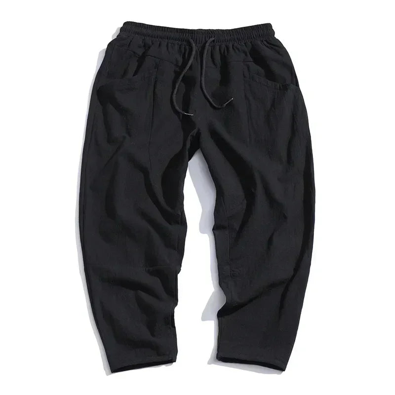 Women's Cropped Pants Linen