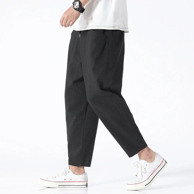 Women's Cropped Pants Linen