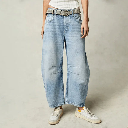 Women's High-Waisted Wide Leg Jeans