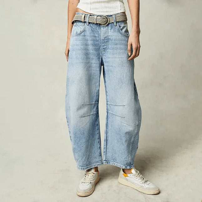 Women's High-Waisted Wide Leg Jeans