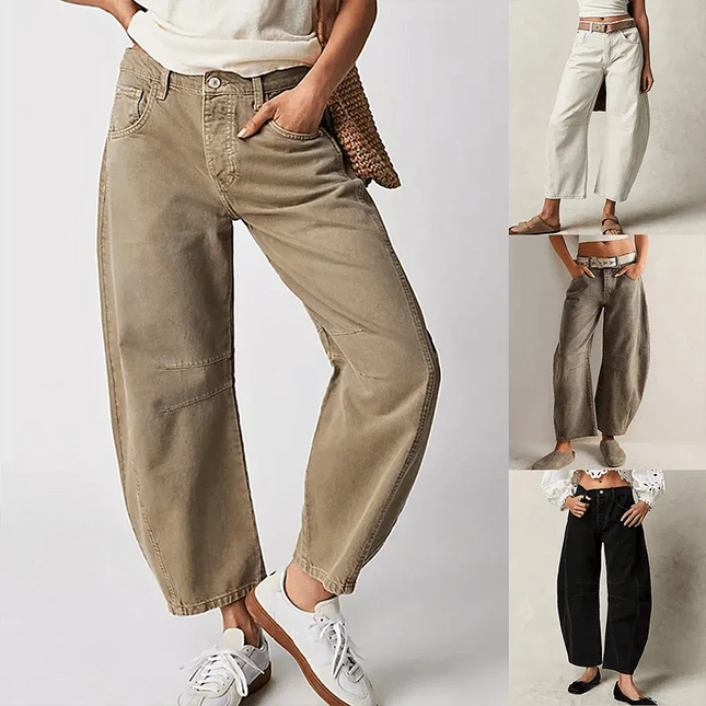 Women's High-Waisted Wide Leg Jeans