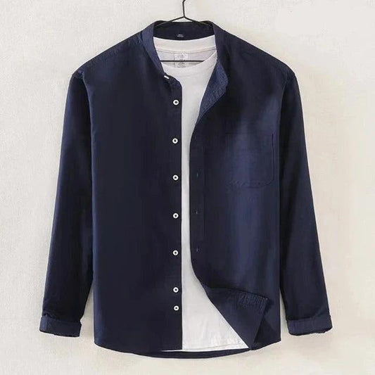 Men's Dress Shirt High Collar Modern Fit