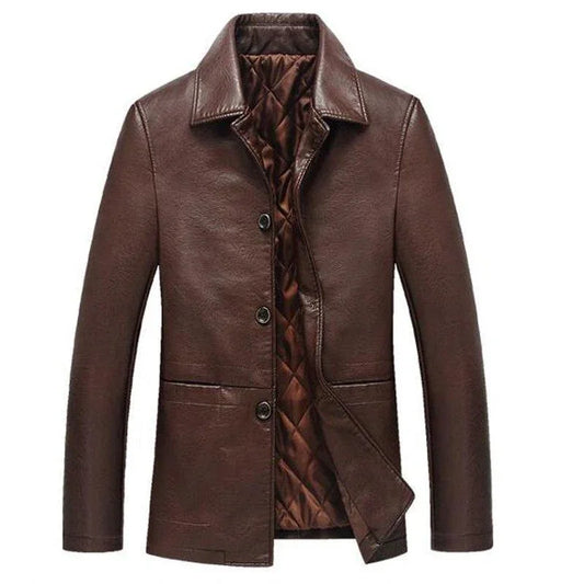 Men's Long Sleeve Jacket Lapel Collar