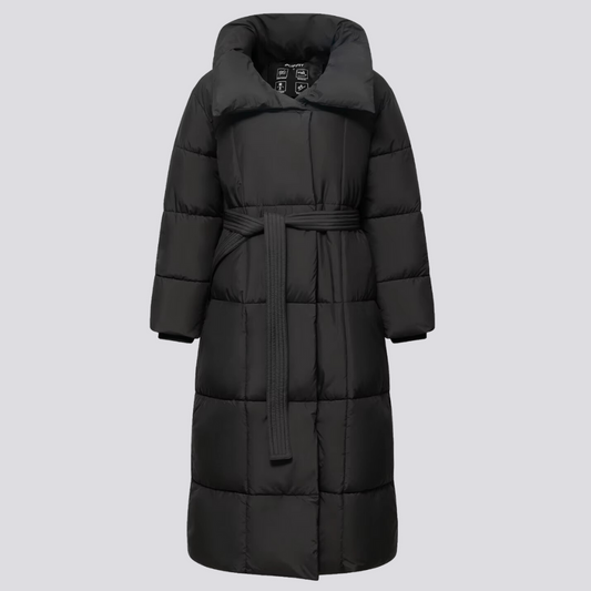 Women's Longline Belted Winter Jacket