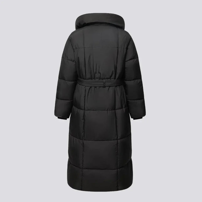 Women's Longline Belted Winter Jacket