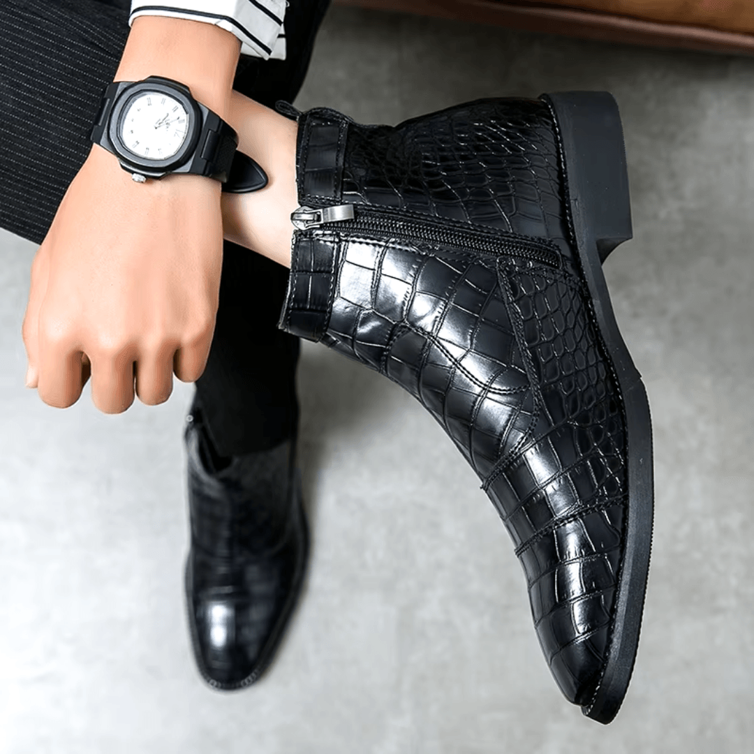 EliteStride | Premium Leather Chelsea Boots for Effortless Style
