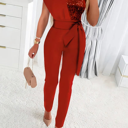 Women's Glitter Bodycon Jumpsuit