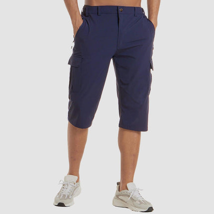 Men's Walking Shorts with Multifunctional Pockets
