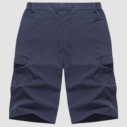 Men's Walking Shorts with Multifunctional Pockets