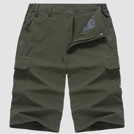 Men's Walking Shorts with Multifunctional Pockets