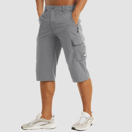 Men's Walking Shorts with Multifunctional Pockets