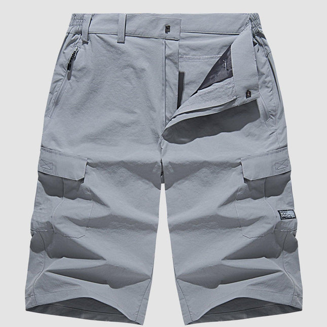 Men's Walking Shorts with Multifunctional Pockets