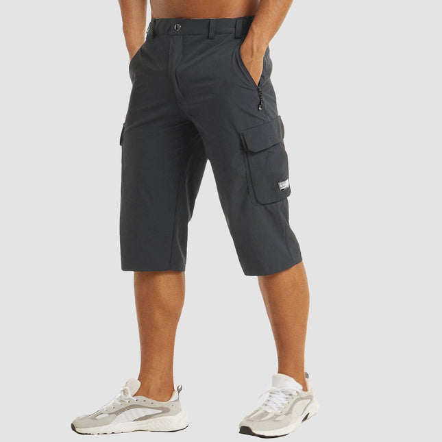 Men's Walking Shorts with Multifunctional Pockets