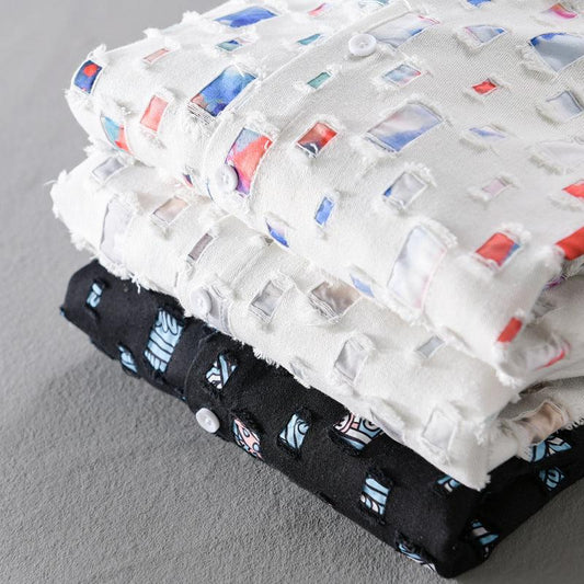Men's Collared Shirt - Mosaic Print