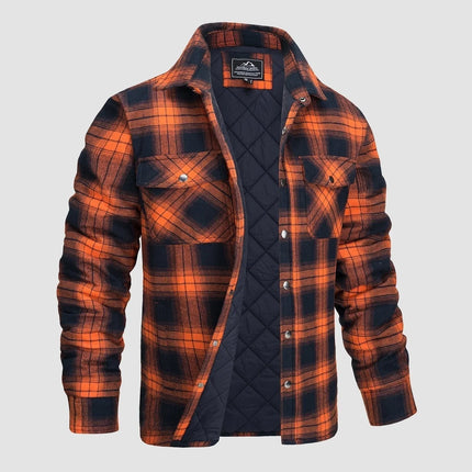 Men's Casual Flannel Shirt Thick Fabric Timeless Style