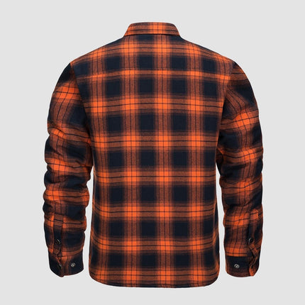 Men's Casual Flannel Shirt Thick Fabric Timeless Style