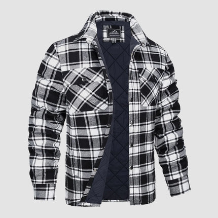 Men's Casual Flannel Shirt Thick Fabric Timeless Style