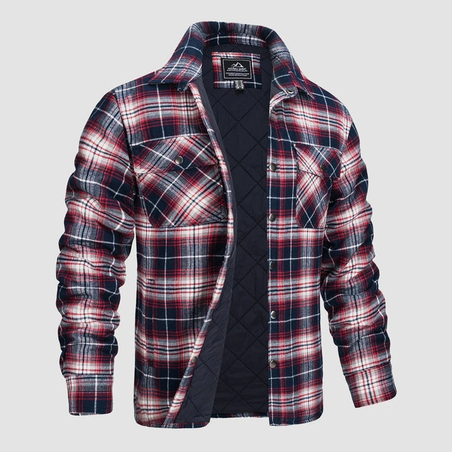 Men's Casual Flannel Shirt Thick Fabric Timeless Style