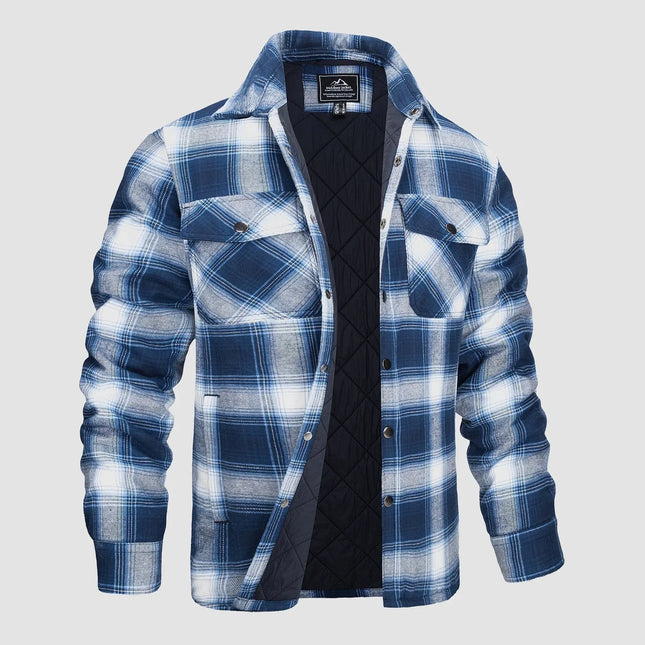Men's Casual Flannel Shirt Thick Fabric Timeless Style