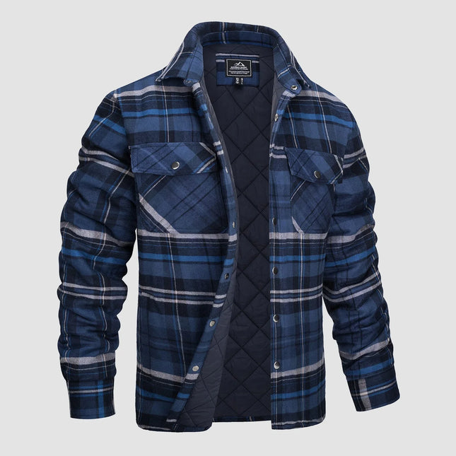 Men's Casual Flannel Shirt Thick Fabric Timeless Style