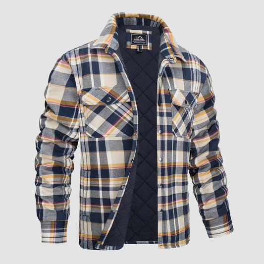 Men's Casual Flannel Shirt Thick Fabric Timeless Style