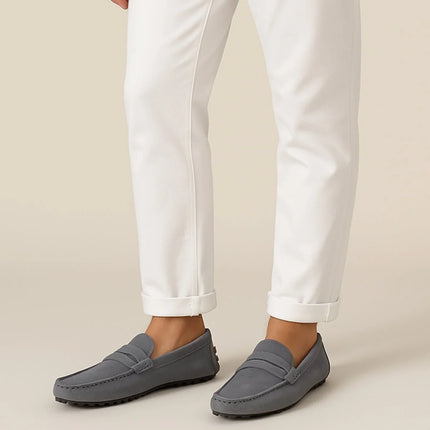 Men's Suede Loafers Italian Style
