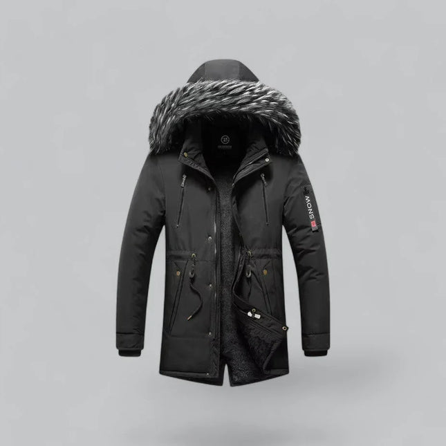 Men's Fur-Lined Parka Jacket