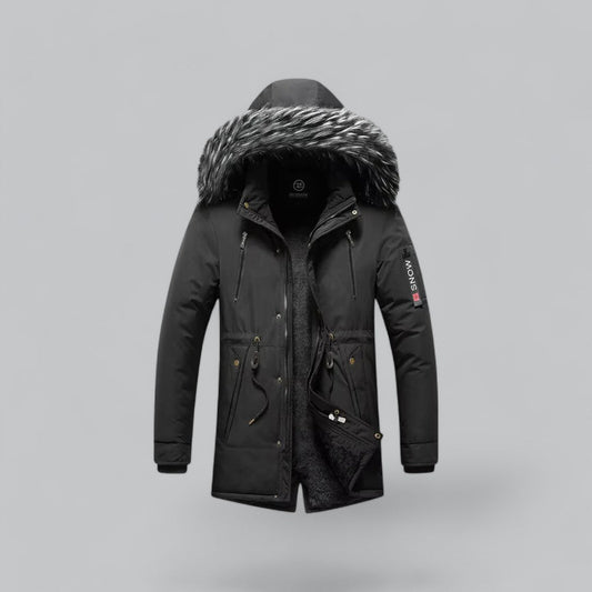 Men's Fur-Lined Parka Jacket