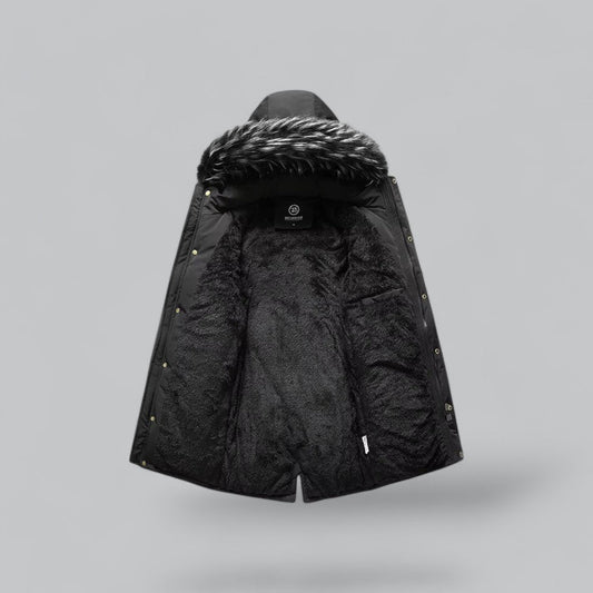 Men's Fur-Lined Parka Jacket