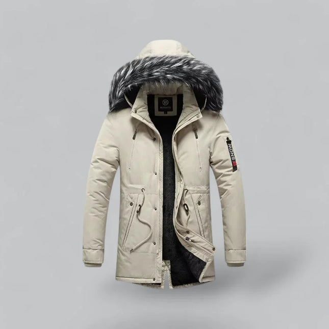 Men's Fur-Lined Parka Jacket