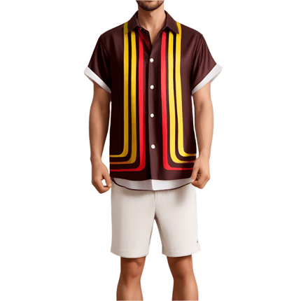 Havana Heat | Retro Men’s Summer Shirt | Lightweight Short Sleeve Casual Top - northernnomad