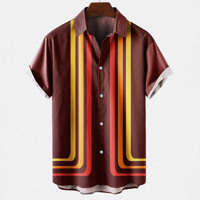 Havana Heat | Retro Men’s Summer Shirt | Lightweight Short Sleeve Casual Top - northernnomad