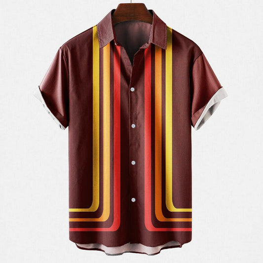 Havana Heat | Retro Men’s Summer Shirt | Lightweight Short Sleeve Casual Top - northernnomad