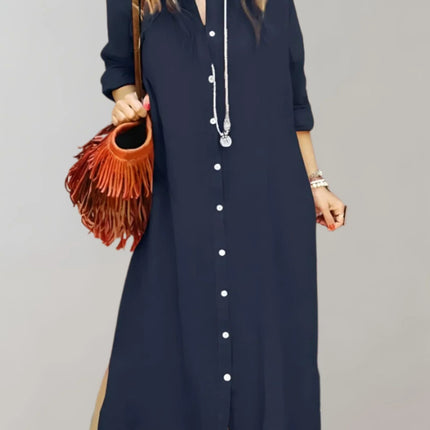 Women's V-Neck Maxi Dress - Sleeveless Summer Outfit