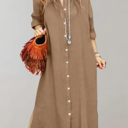 Women's V-Neck Maxi Dress - Sleeveless Summer Outfit