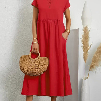 Women's Summer Dress Cotton Breathable Comfortable Fit