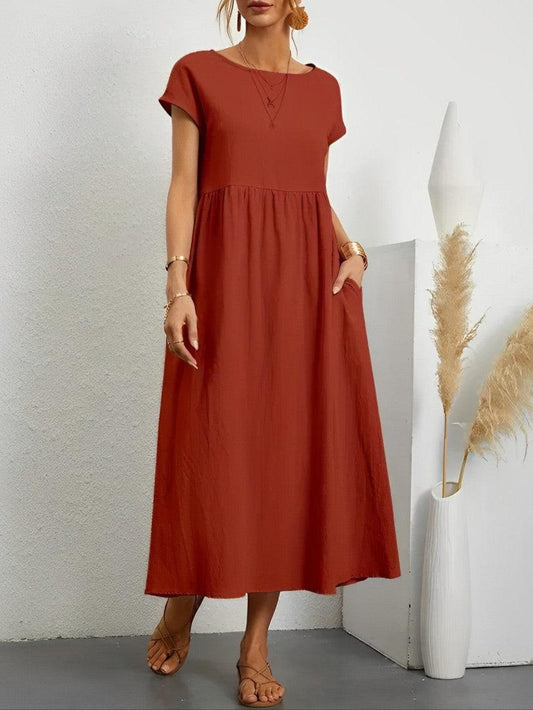 Women's Summer Dress Cotton Breathable Comfortable Fit