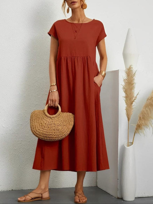 Women's Summer Dress Cotton Breathable Comfortable Fit
