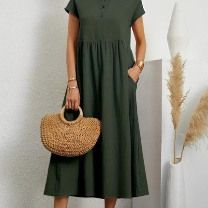 Women's Summer Dress Cotton Breathable Comfortable Fit