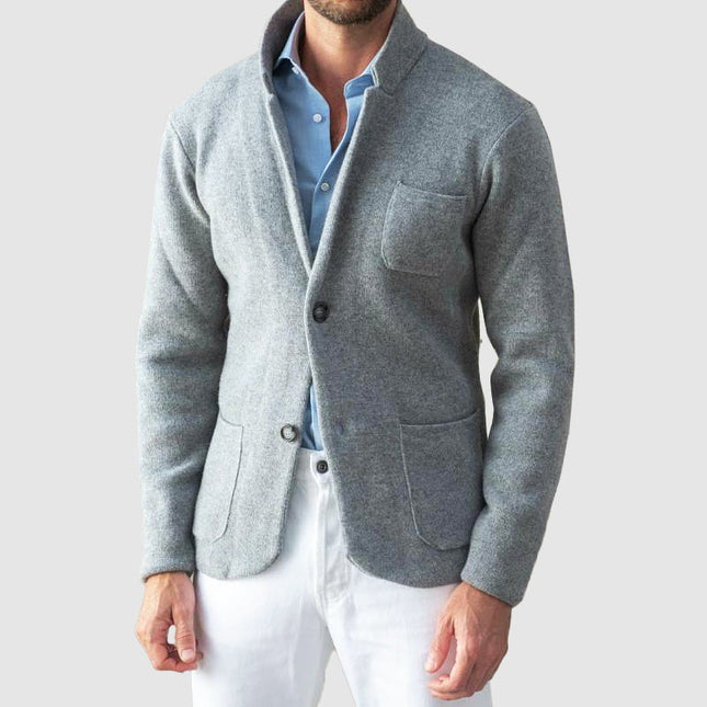 Men's Vintage Cardigan Standard Collar