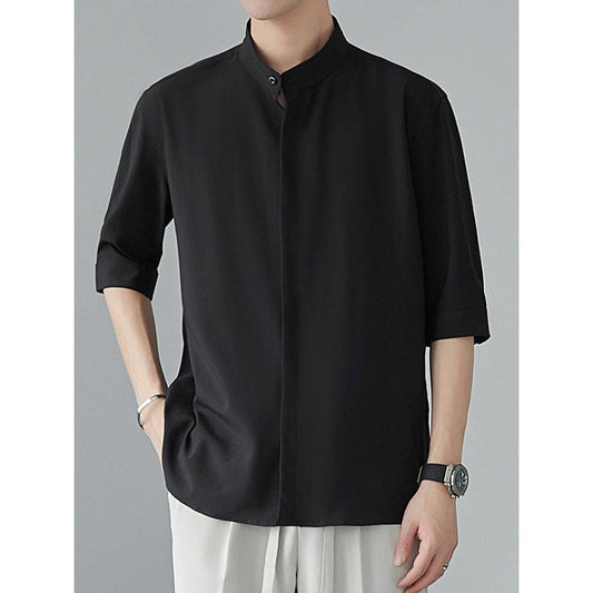 Men's Relaxed Fit Long Sleeve Shirt Lightweight Breathable Fabric