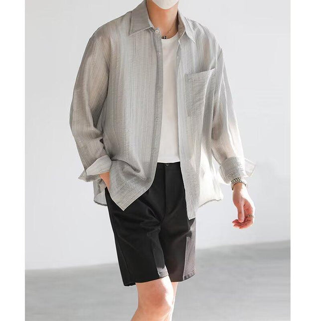 Men’s Lightweight Cotton Long Sleeve Shirt