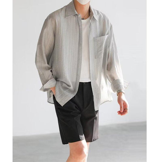 Men’s Lightweight Cotton Long Sleeve Shirt