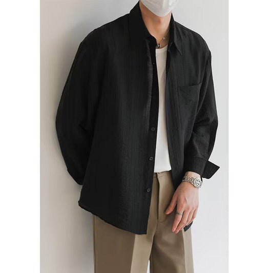 Men’s Lightweight Cotton Long Sleeve Shirt