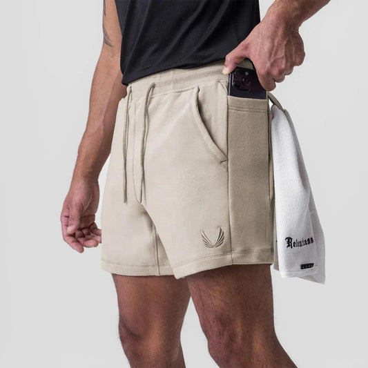 Men's Athletic Shorts Breathable Fabric Elastic Waistband