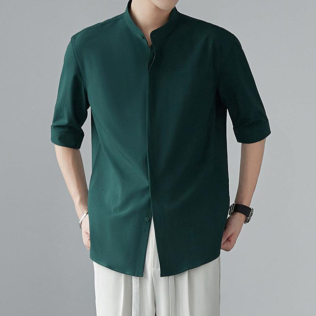 Men's Relaxed Fit Long Sleeve Shirt Lightweight Breathable Fabric