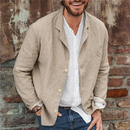 Men's Linen Blazer Lightweight & Breathable